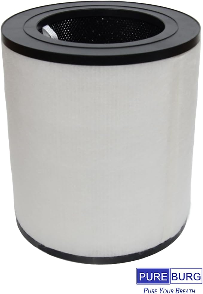 PUREBURG Replacement Filter Compatible With WISESKY WAS360 Series Air Purifier W-Cat, H13 HEPA + 4 x Pre-Filters (WFS360 + WSP360) 3-Stage Filtration Air Clean