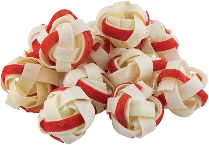 Dingo Goofballs for Dogs, Rawhide Chews Made with Real Chicken for Small Breeds 18-Count