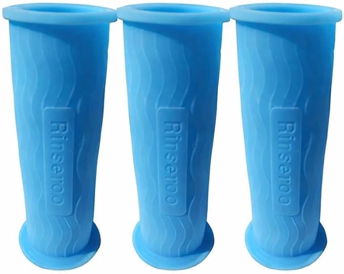 Rinseroo Replacement Shower Hose Connectors (3 pack) for Rinseroo- Slip-on Handheld Water Hose Attachment/Faucet Adapter for Shower & Sink, Detachable Shower Sprayer (NOT FOR TUB VERSION)