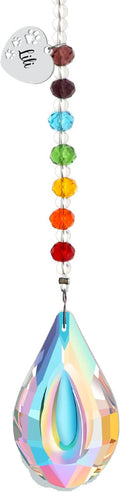 free-space Rainbow Bridge Pets Personalized Crystal Light Catcher Cat/Dog Keepsake Pet Loss Sympathy Gift (Water Drop 2)