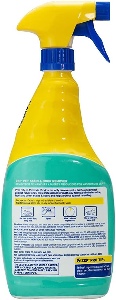 Zep Pet Stain and Odor Remover 32 oz ZUPETODR32 (Cases of 4)