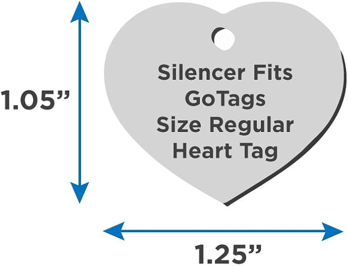 GoTags Dog Tag Silencers, Glow in The Dark Silencer to Quiet Noisy Pet Tags