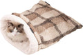 Cat Bed Cave Sleeping Bag, Pet Mat Warming Pad Sack for Cats and Small Dog,Burrowing Cozy Soft Comfortable Bed(for Small and Medium Cats)