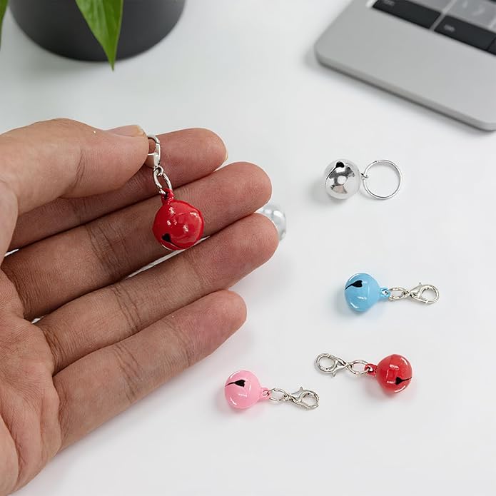 MVVM 40 Pack Pet Bells for Dog Cat, Colourful Dog Cat Collar Bell Pendant Accessories for Kitty Puppy Pet