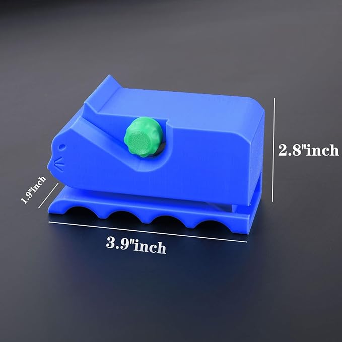 Cardboard Cutter for Cat Scratchers with 10pcs Blade,3D Printed Card Board Cutter Kids DIY Cat Scratchers Cardboard Strip Tool Machine for Cat Lovers (Blue)