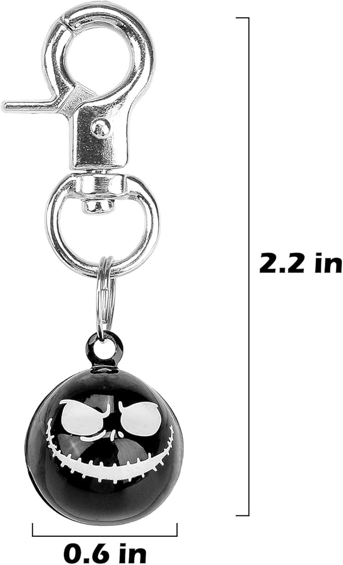 EXPAWLORER Halloween Cat Bell 2 Pack - Pet Collar Accessories Bells Loud with Claw Buckle, Holiday Collar Charm Jingle Pendants Ornament Jewelry, Save Birds Tracker, Neck Decoration for Cats Dogs