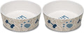 Loving Pets Dolce Moderno Yum Chevron Dog Bowl, Small (Pack of 2)
