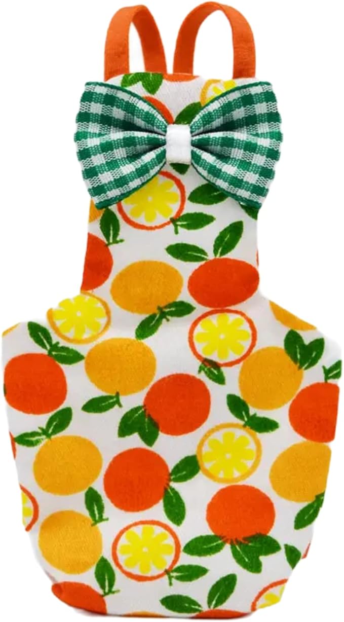 Bird Flight Suits Diapers for Monk Parakeets, Conures, Lovebirds, Cockatiels Flight Suits, Parrot Clothes, Bird Training Nappy Suit Liners Clothes (Small,Orange)