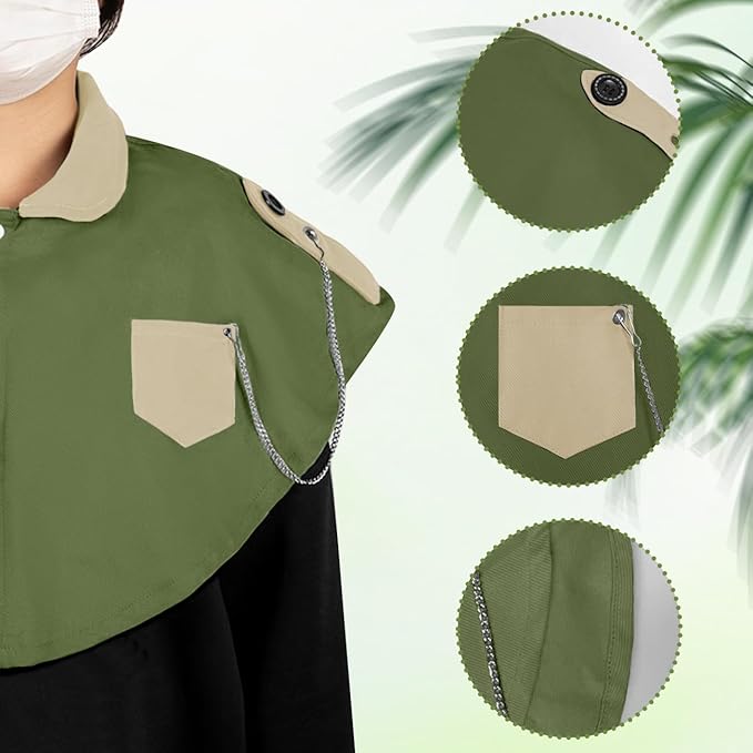 La La Pet Parrot Anti-Scratch Shoulder Protector Pet Bird Training Shoulder Cape Parrots Poop Shawl Diaper Flight Suits and Accessories for Macaws Cockatoos Parakeets Cockatiels Green