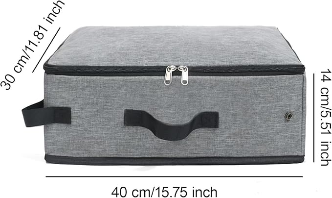 Foldable Cat Container Travel with Handle Multifunctional Oxford Cloth Pet Litters Box for Outdoor, Grey