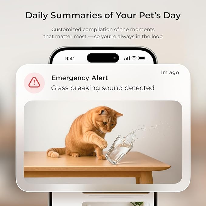 Petcube Cam 360 The Pack of 2 Camera | Ultimate Interactive WiFi Pet and Home Security Pan-Tilt Camera with Phone App, 1080p HD Video, 360° Rotation, Night Vision, Smart Alerts for Home Surveillance
