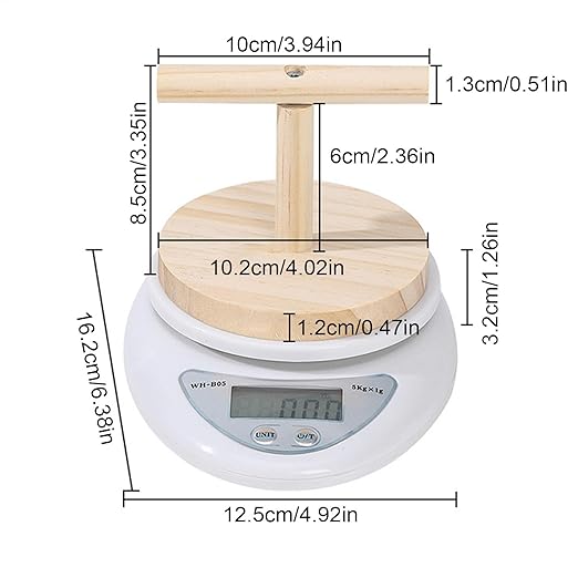 Parrot Scale - Small Pet Digital Scale | Bird Weight Balance Tool, Budgies Weighing Scale, Bird Weight Measuring Tool, Convenient Weight Changing Monitoring Tool for Medication Milk Powd