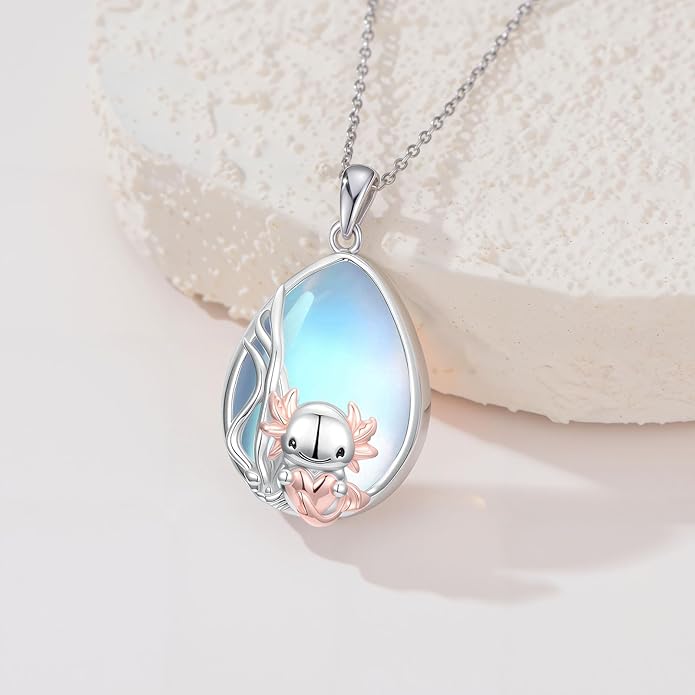 Guinea Pig/Raccoon/Butterfly/Panda/Hummingbird/Giraffe/Rabbit Necklace 925 Sterling Silver Animal Pendant Jewelry Gift for Women Mom