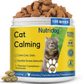 Cat Calming Treats with L-Theanine, Anxiety Relief Chews for Stress & Aggression - Fast Acting Chicken Flavor, 150 Count Crunchy Soft Bites