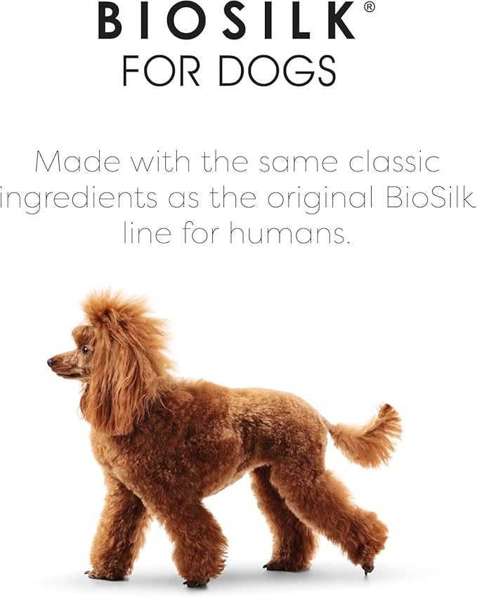 BioSilk for Dogs Silk Therapy Dog Shampoo Spray with Organic Coconut Oil - Waterless Dog Dry Shampoo Spray from BioSilk Silk Therapy, 7 Fl Oz - 2 Pack