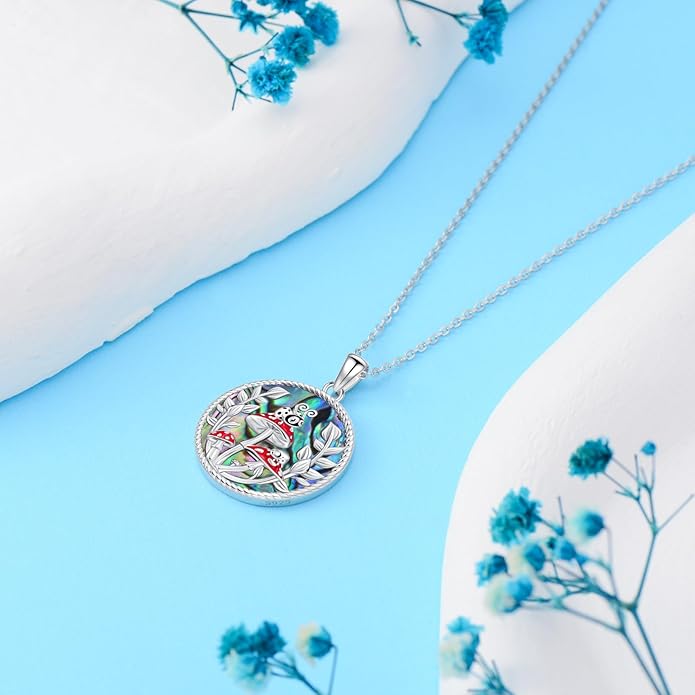 Guinea Pig/Raccoon/Butterfly/Panda/Hummingbird/Giraffe/Rabbit Necklace 925 Sterling Silver Animal Pendant Jewelry Gift for Women Mom