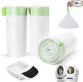 120 Pack Litter Box Robot 3 and 4 Waste Bags, 1.5 Mils Thick Drawstrings Closure Cat Litter Box Bags Liners Compatible with Automatic Self-Cleaning Robot, Replacement Waste Drawer Liners