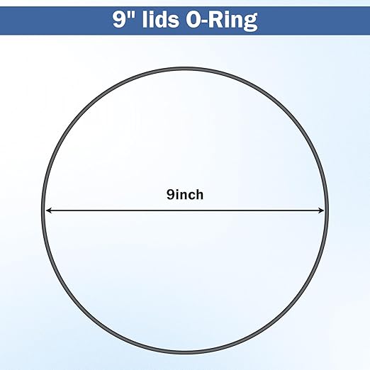 for Gamma2 Seal Replacement O-Ring (one Pair) for 9" lids (Pet Food containers) (Pack of 2)