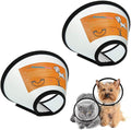 VOVIGGOL 2 Pack Cat Cones to Stop Licking, Pet E Collar Pet Cone for Kitten Cones After Surgery, Cat Elizabethan Collar Kitty Head Cone Recovery Cone for Small Cats Kitten Rabbits (Size S, 6#)
