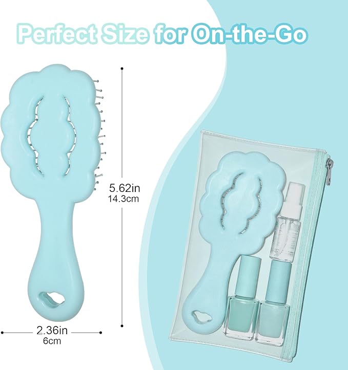 Cloud Shape Small Dog Grooming Brush - Perfect for Shih Tzus, Yorkies, and Maltipoos - Ideal Puppy Hair Brushes for Maltese and Small Breeds (Sky Blue）