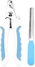 Zoocozy Cat Dog Nail Clippers and Trimmers, Pet Grooming Supplies with Safety Guard, Avoid Overcutting, Cat Dog Claw Care(Blue)
