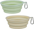 2-Pack, LeeRound Large Collapsible Dog Bowls, Food-Grade Silicone Collapsible Bowl, Travel Dog Bowls for Pet Cat Feeding Water and Food Camping&Hiking Meet Needs Different Scenarios Feeding Essentials