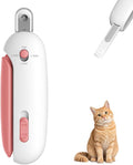Wanheart Pink Cat Nail Clippers with Safety Guard & Nail Catcher, No Mess Cat Nail Trimmer for Cats & Kittens, Safe Pet Nail Clipper Anti-Splatter Collector, Cute Grooming Tool (Pink)
