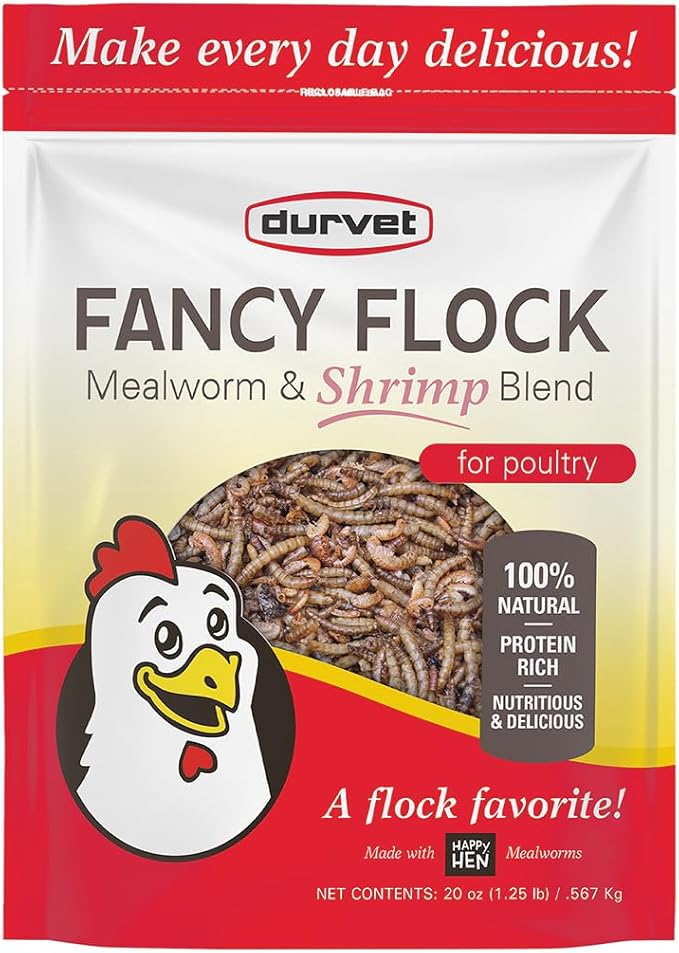 Durvet Fancy Flock Mealworm and Cricket 16OZ, Model Number: 698977