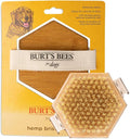 Burt's Bees for Pets Palm Brush with Hemp Bristles Best Ergonomic Dog Brush To Groom Large Dogs Easy to Hold Dog Brush Handle Reduces Stress On Your Wrist Ideal for Daily Grooming (Pack of 1)