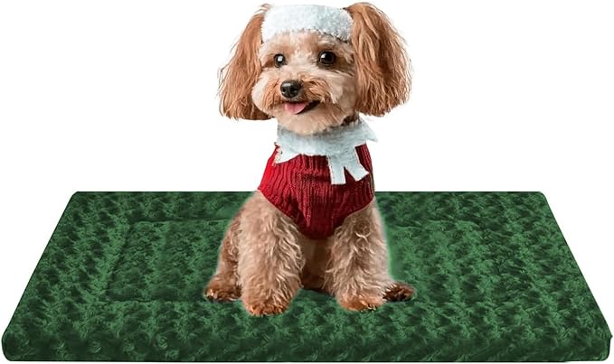 Soft Reversible Dog Mat - Dual-Sided Design for All Seasons - Machine Washable for Crates, Travel, and Home