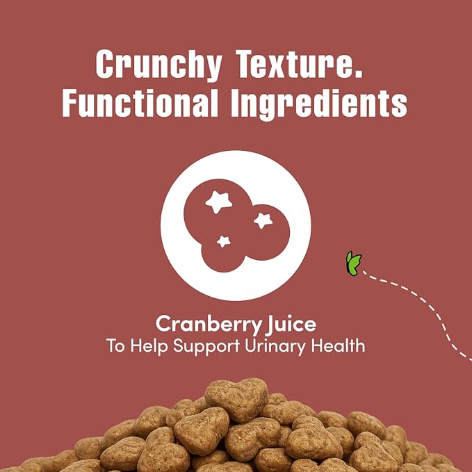 Get Naked Urinary Cat Health Treats with Cranberry & Real Chicken 6oz | Crunchy, Grain-Free, Natural Urinary Tract & Dental Care | Supports UT Support & Fresh Breath | Made in The USA