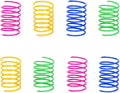 ISMARTEN Cat Spring Toy (60 Pack), Cat Kittens Toys Plastic Coil Spiral Springs for Swatting, Biting, Hunting, and Active Healthy Play (Random Color)