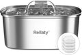Cat Water Fountain Stainless Steel: 108oz/3.2L Pet Drinking Foundatin for Cats Indoor Automatic Dog Water Dispenser Bowl - Cat Feeding & Watering Supplies with 8 Replacement Filters