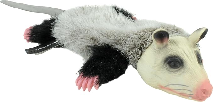 Hyper Pet Real Skinz Opossum Plush Dog Toy