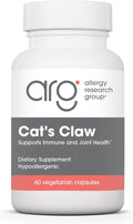 Allergy Research Group Cat's Claw - Inner Bark Extract, Joint Health & Immune Support, Herbal Supplement, Organic, Vegetarian Capsules - 60 Count