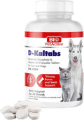 Bio PetActive D-Kaltabs Calcium Phosphorus Supplement for Dogs & Cats with Vitamin D3 - Supports Strong Bones, Teeth & Nails - Healthy Growth & Development - 84 Chewable Tablets