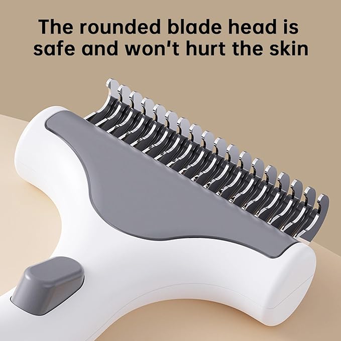 Undercoat Rake for Dogs & Cats, Deshedding Brush for Long haired Pets,Dog Brush for Shedding with Release Button,Best Cat Undercoat Brush&Deshedding Tool for Grooming (yellow)