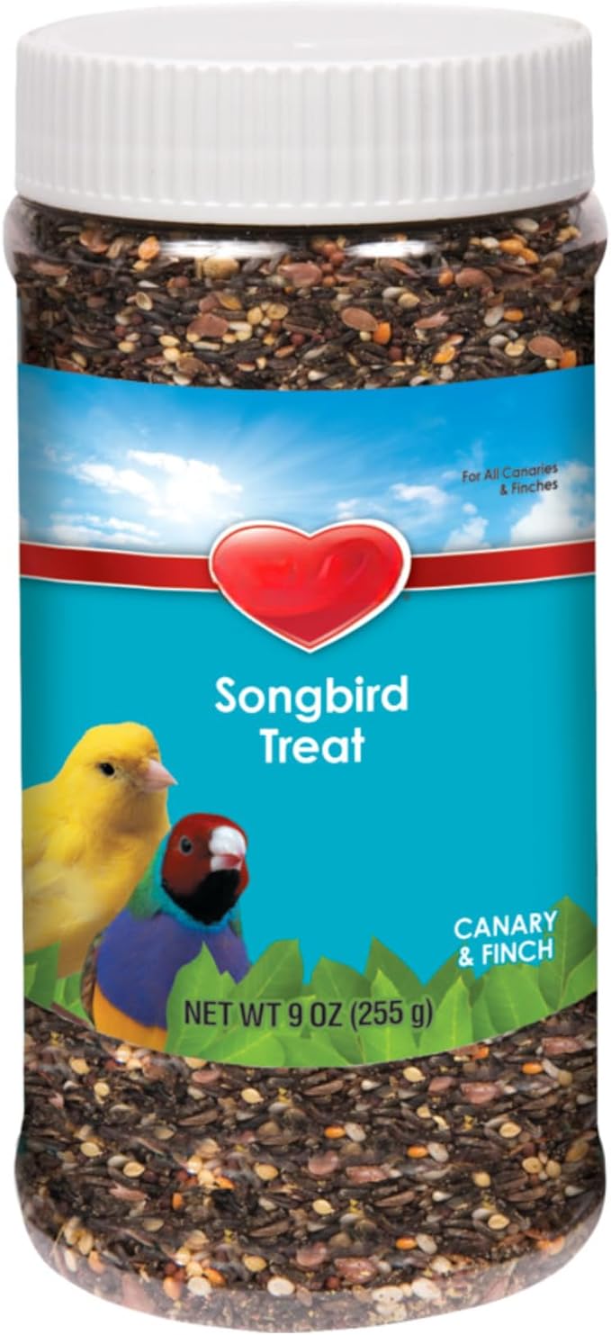 KayteeSongbird Treat Jar - Canary & Finch Size 9 oz (Pack of 1)