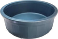 Pet Crock Bowl - Thick Durable Plastic Non-Tip Food & Water Dish for Dogs, Cats & Large Animals - 9.75 Inch Diameter - Indoor/Outdoor - Chew Resistant, Easy Clean (Blue, Jumbo 96oz)