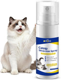 Upgraded Catnip Spray for Cats with Silvervine–Natural Dual-Plant Formula,Loved by 9 Out of 10 Cats,Cat Nip Spray Refresh Toys&Training Aid for Indoor Cats