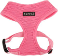 Puppia Soft Dog Harness No Choke Over-The-Head Triple Layered Breathable Mesh Adjustable Chest Belt and Quick-Release Buckle, Pink, Medium
