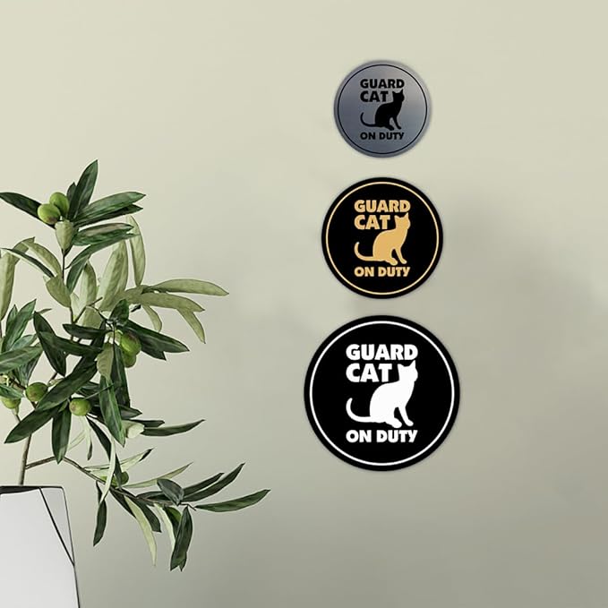 Circle Guard Cat on Duty (Navy Blue/White) - Medium