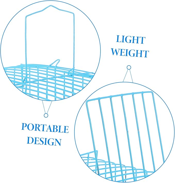 Toyvian Travel Parrot Cage Portable Metal Bird Carrier for Parakeets and Cockatiels Breathable Wire Structure for Enhanced Airflow for Outdoor Use