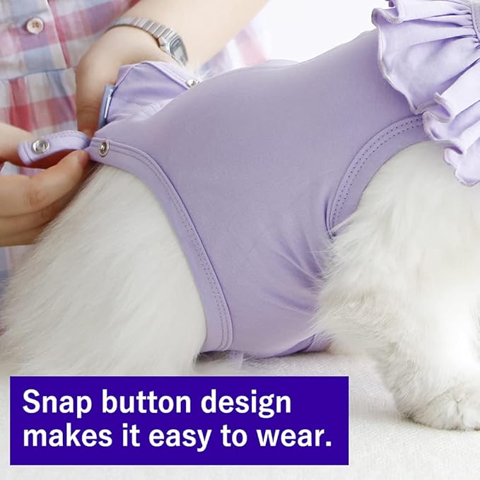 Cat Recovery Suit for Abdominal Wounds and Skin Diseases, Breathable Surgical Recovery Shirt After Surgery Wear Anti Licking Wounds,E-Collar Alternative for Cats Pet Kitten(RSC01-Navy-m)