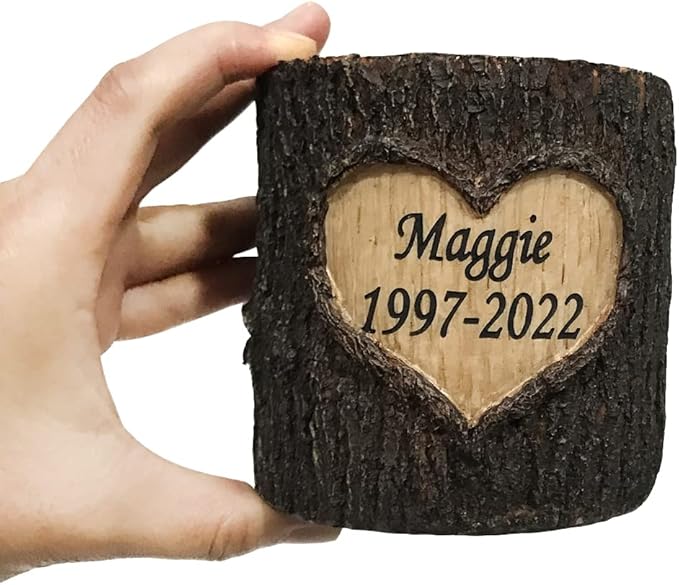 Generic Pet Memorial Box Urns for Cat Ashes, Resin Pet Memorial Keepsake Cremation Urns with Small Cat Statue, Engraved with Name and Dates-Sympathy Pet Loss Gifts