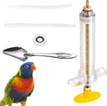 Baby Bird Feeding Syringe Set, Small Pet Parrot Feeding Tubes for Birds, Hand Feeding Tubes Kit Parrot Feeder Food Feeding & Watering Supplies for Small Pet Baby Birds (50ML)