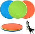 Dog Flying Disc, 3 Pack Dog Flyer Toys, Soft Rubber Interactive Lightweight Flying Disc Dog Toy for Small Large Dogs - Floats in Water & Safe on Teeth, 7 inch.