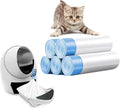 100 Packs Cat Litter Bags with Drawstring, Compatible with Litter-Robot 3/4 Cat Litter Box, Replacement Waste Bags Eplacement Liners Waste Bags