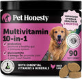 10-in-1 Dog Multivitamin Supplement with Glucosamine & Probiotics - Hip & Joint Support, Digestive Health, Immune Support, Heart & Skin - All-in-One Daily Vitamins & Omega-3s for Dogs (Chicken, 90 Ct)