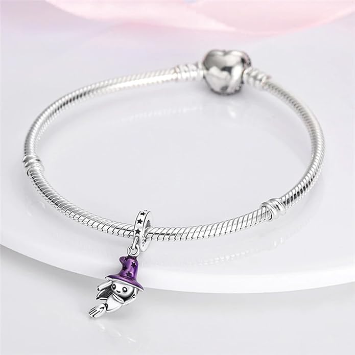 Pet Charm, Cute Dog Charm, Animal Dangle Charm, Sterling Silver Charm, Gift For Women, Friends, Wife, Mother, Christmas, and Halloween, Compatible With Pandora